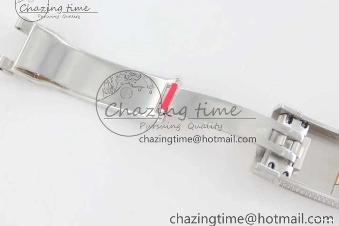 MiroTime 0601 Datejust 41 SS RG Full Diamonds TWF 1:1 Best Edition Diamonds Stick Markers Dial on Bracelet A Refined 2400